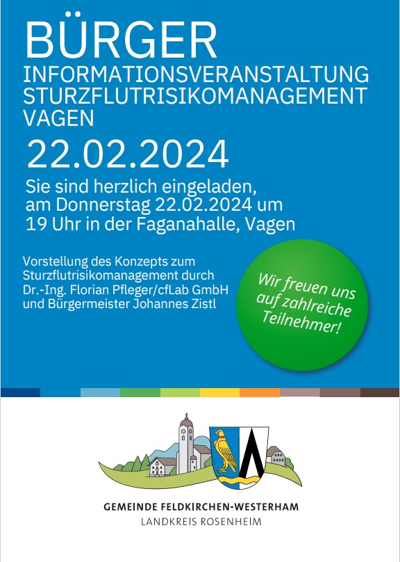 22.Februar: Sturzflutrisiko Management Einladung Infoabend